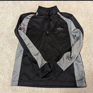 Quarter zip Callaway black pullover medium